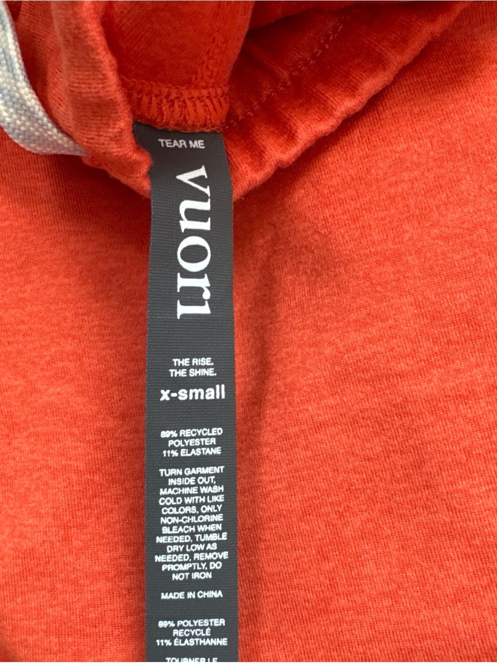 Vuori Women's Track Pants & Tank Set in Bright Coral Orange - Picture 5 of 5